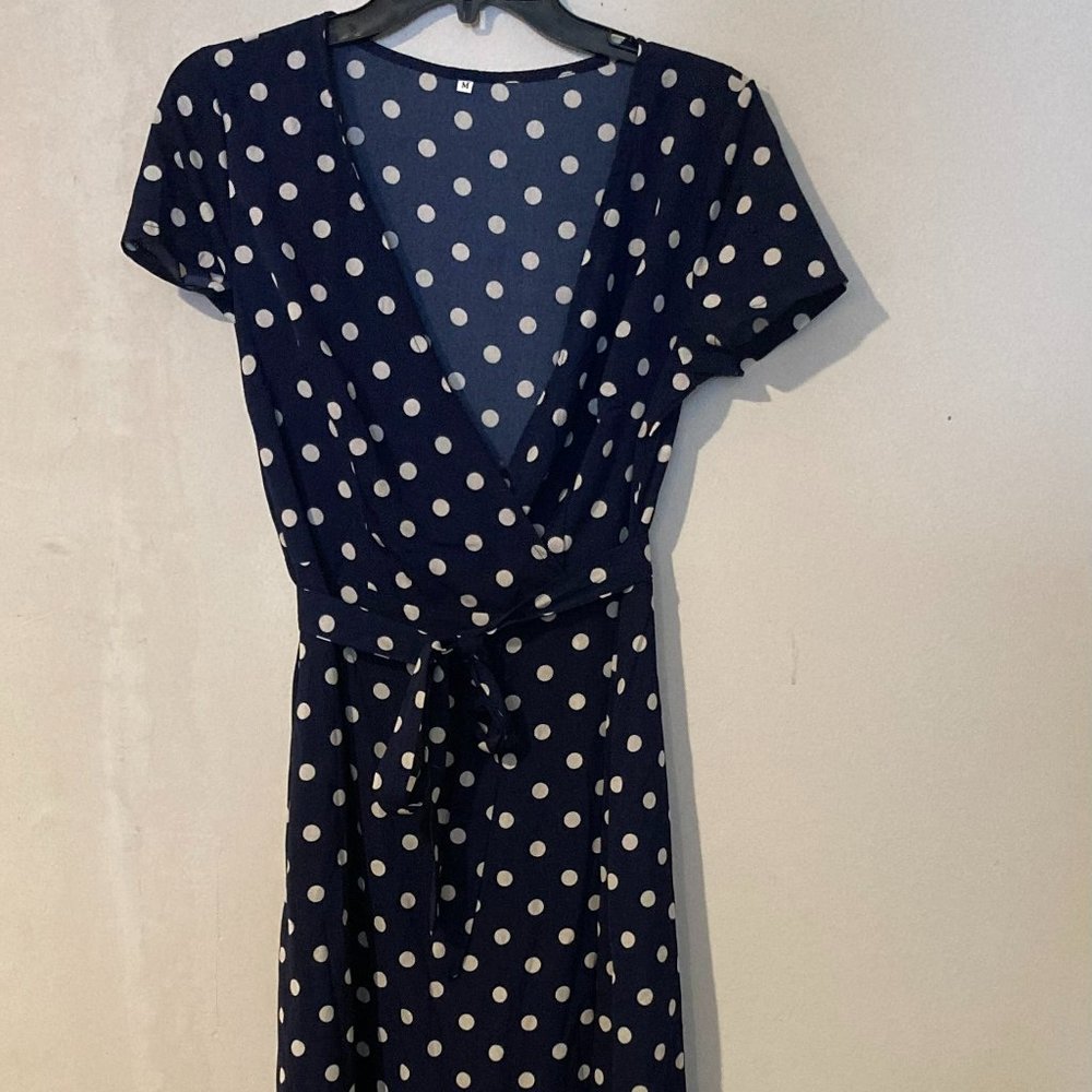 Polk-A-Dot Long Dress